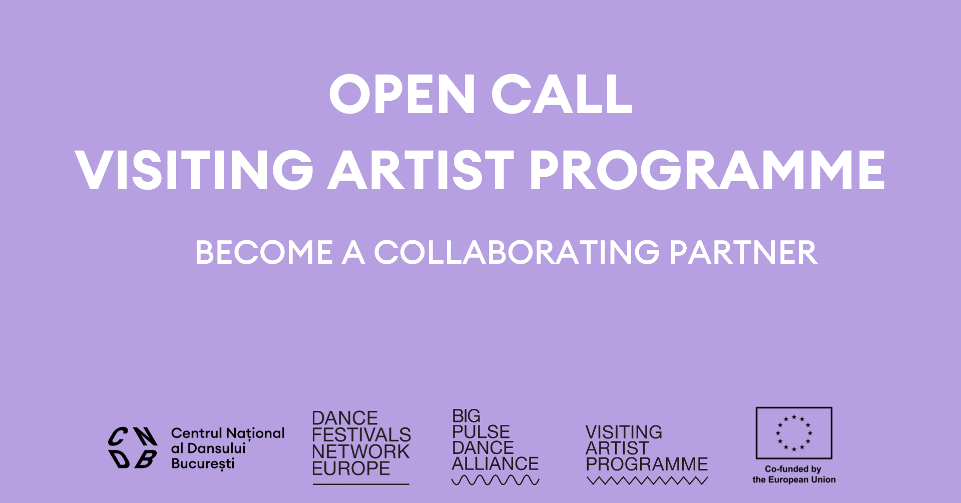Open call pentru colaboratori – Visiting Artist Programme