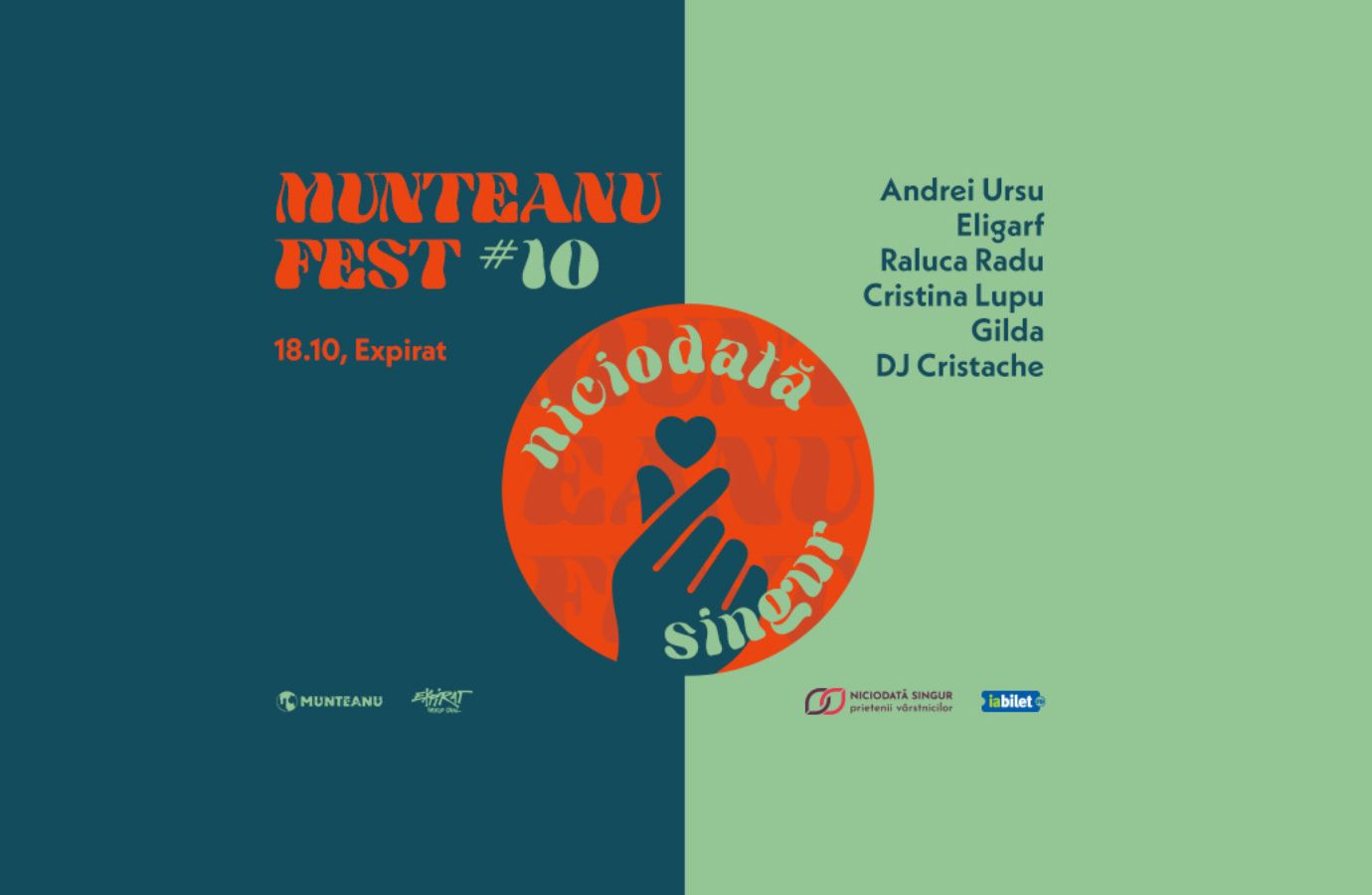 Munteanu Fest celebrates its 10th edition on October 18 in Bucharest at Expirat Halele Carol